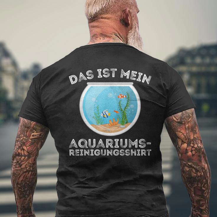 My Aquarium Cleaning Aquarium Fish T-Shirt mit Rückendruck Geschenke für alte Männer