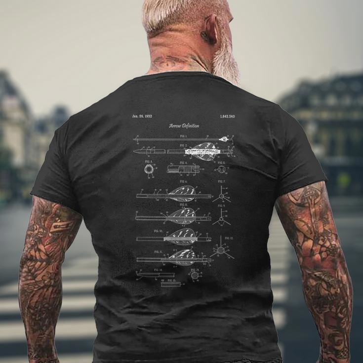 Archer Arrow Definition Archery T-Shirt mit Rückendruck Geschenke für alte Männer