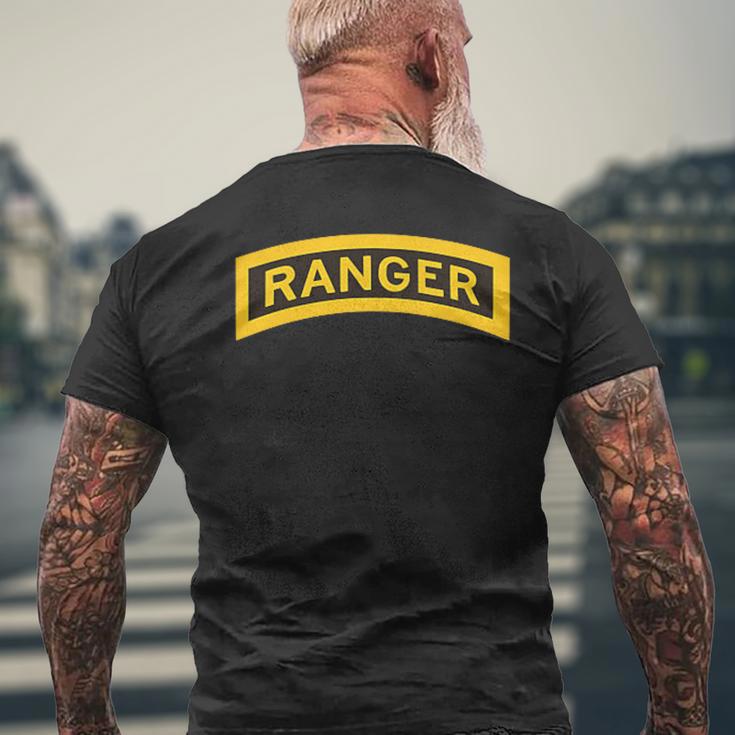 Army Ranger Ranger Tab Us Army Ranger School T-Shirt mit Rückendruck Geschenke für alte Männer