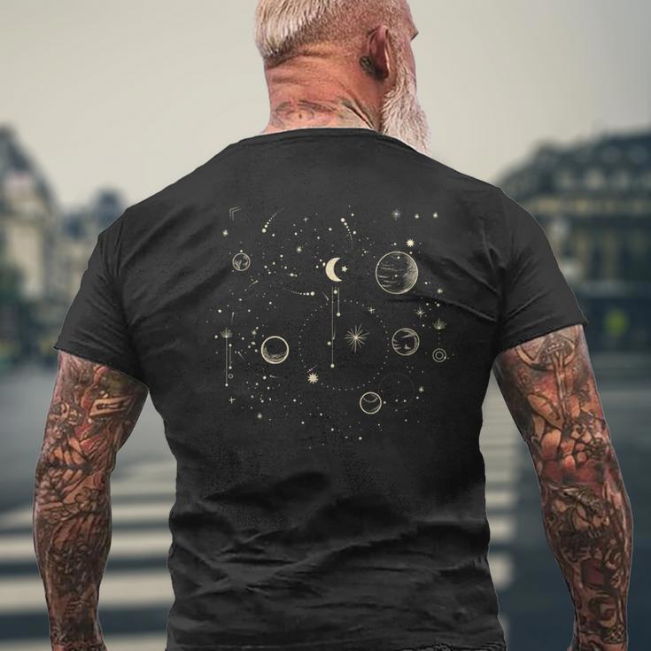 Astronomie Sterne Sonne Mond Planeten Astronaut Kosmonauten Geschenk T-Shirt mit Rückendruck Geschenke für alte Männer