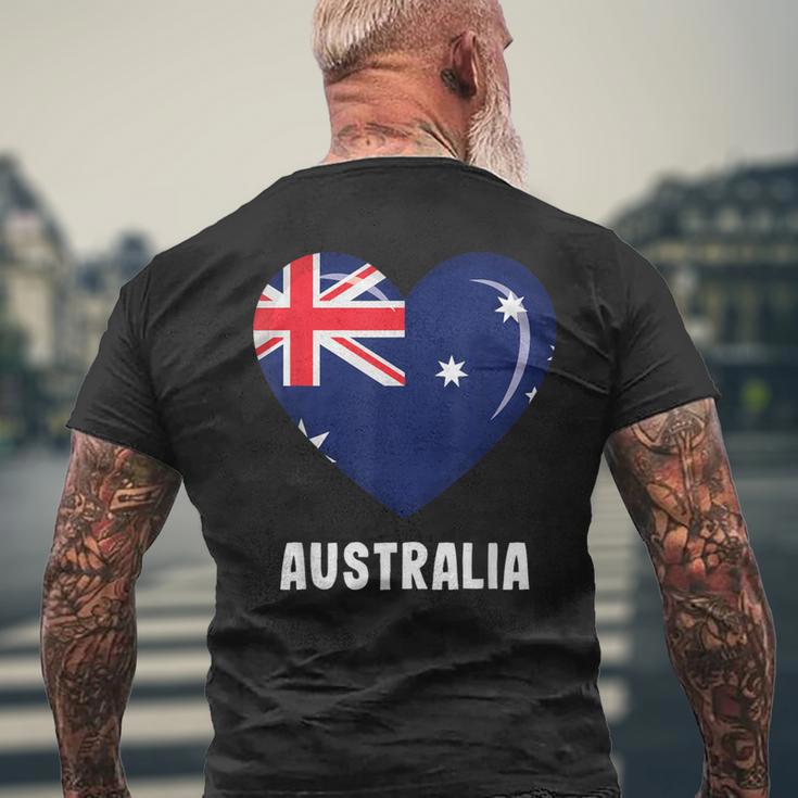 Australische Australien-Flagge T-Shirt mit Rückendruck Geschenke für alte Männer