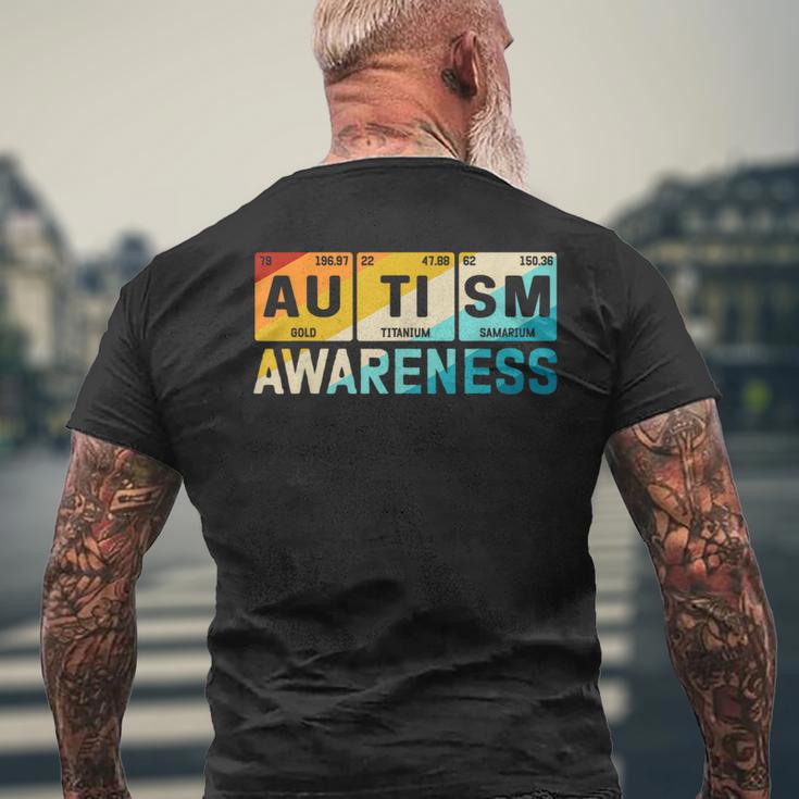Autism Awareness Periodic Table Camiseta Hombre Estampado Espalda Regalos para ancianos