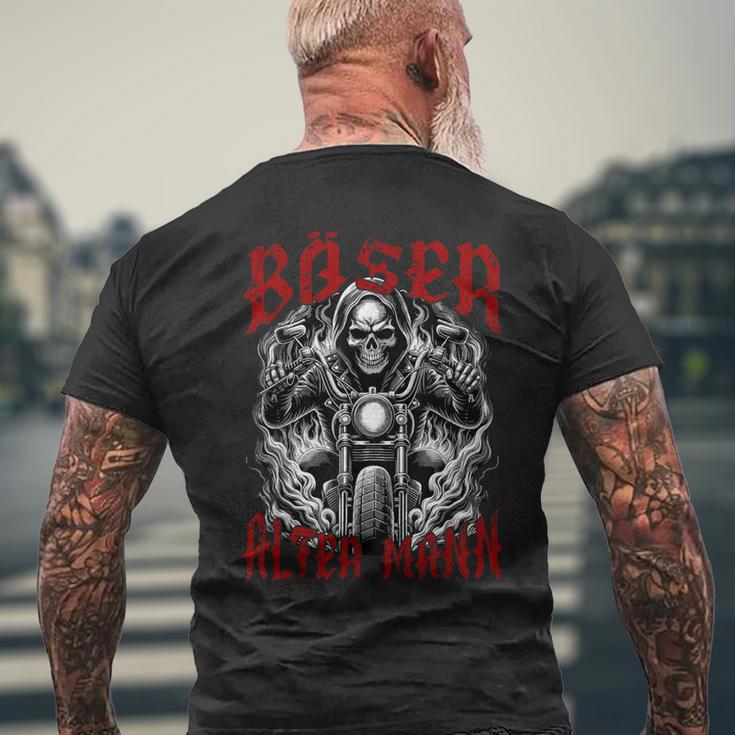 Bad Old Man Motorcycle Rider Biker T-Shirt mit Rückendruck Geschenke für alte Männer