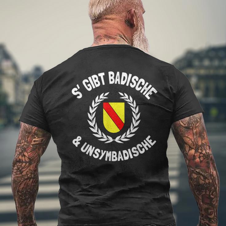 Baden Badener Badner Dialect Badischer Spruch T-Shirt mit Rückendruck Geschenke für alte Männer