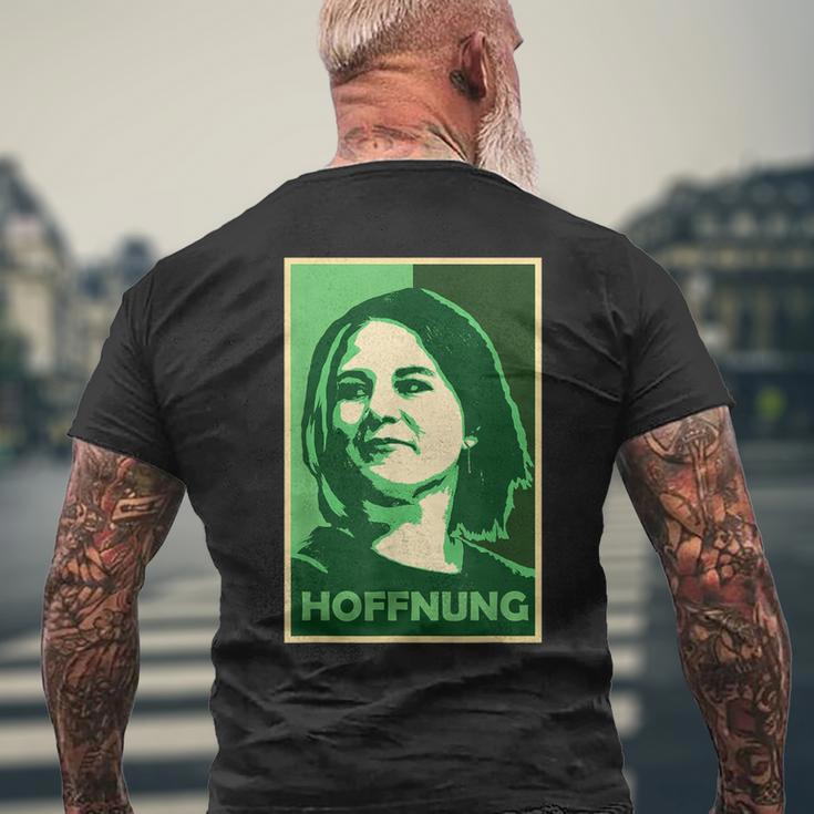 Baerbock Green Chancellor Bundnis Wahl German Chancellor S T-Shirt mit Rückendruck Geschenke für alte Männer