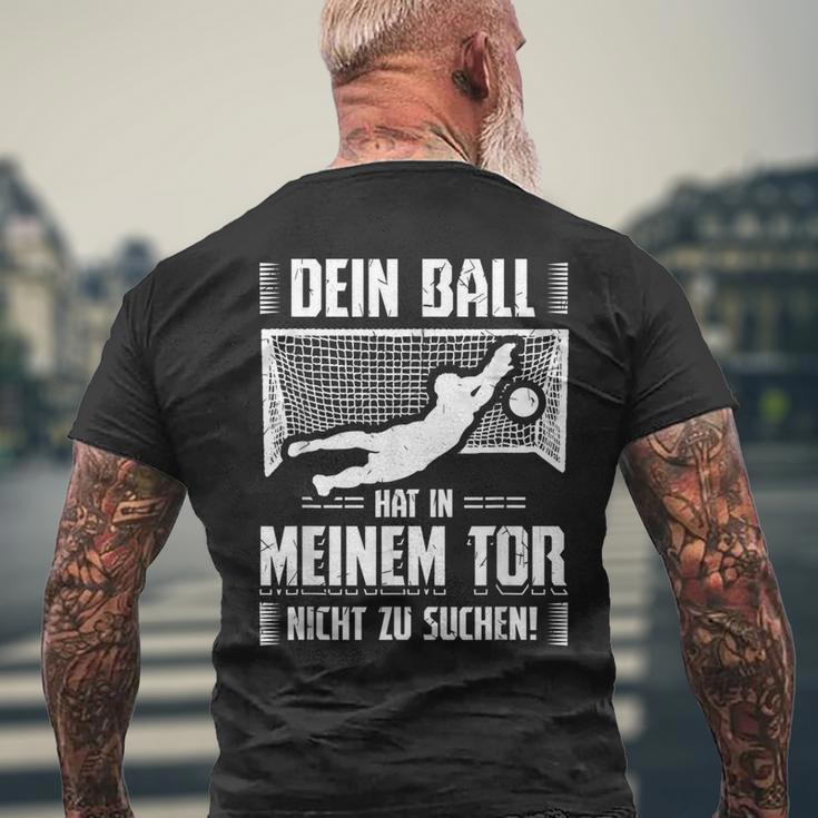 Ball Goalkeeper Goalkeeper Football Sports T-Shirt mit Rückendruck Geschenke für alte Männer