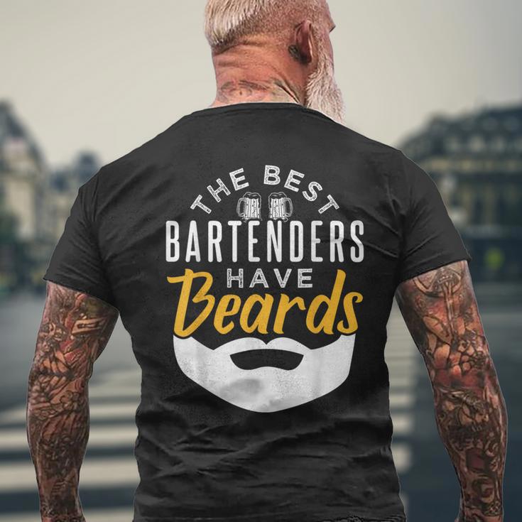 Bartender For Bartenders With Beards T-Shirt mit Rückendruck Geschenke für alte Männer