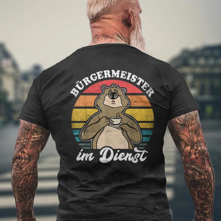 Bear Civil Meister Service T-Shirt mit Rückendruck Geschenke für alte Männer