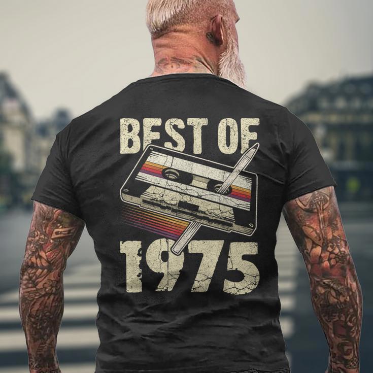 Best Of 1975 Audio Cassette 49Th Birthday 49 Years Old T-Shirt mit Rückendruck Geschenke für alte Männer