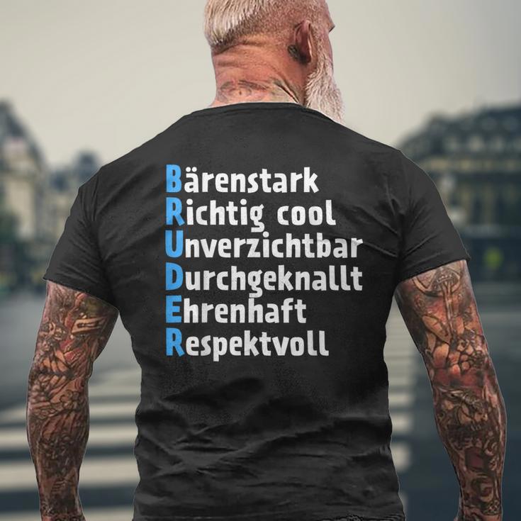 Best Brother Brother For Siblings T-Shirt mit Rückendruck Geschenke für alte Männer