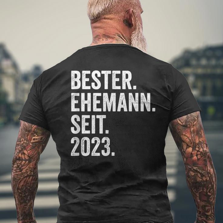 Best Husband Since 2023 1 Wedding Anniversary 1 Year T-Shirt mit Rückendruck Geschenke für alte Männer