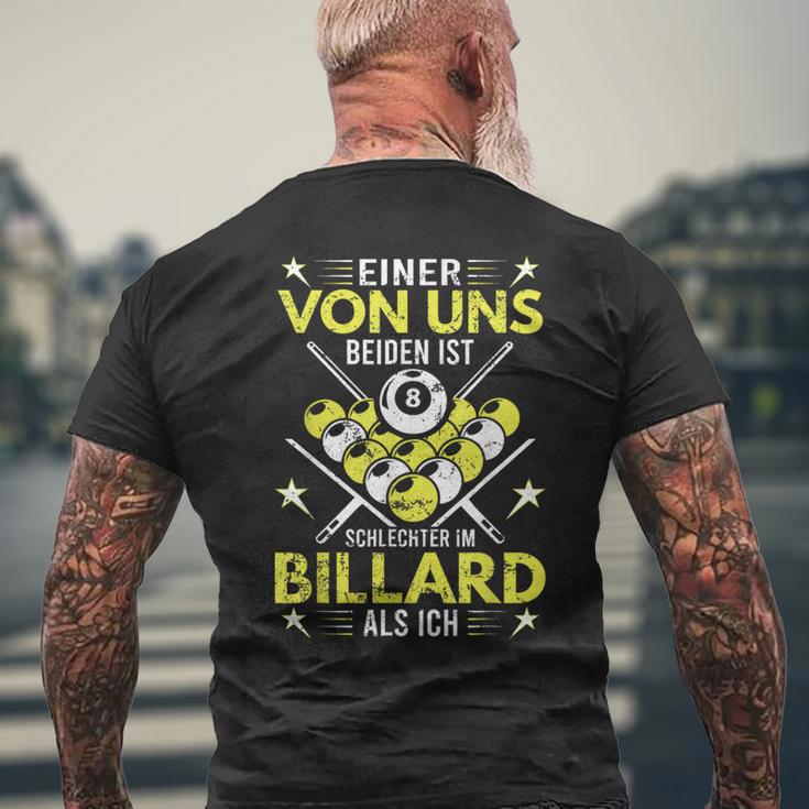 Billiard Accessories Billiard Pool Player S T-Shirt mit Rückendruck Geschenke für alte Männer