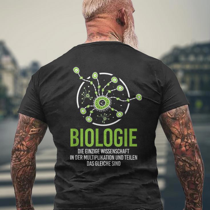 Biology Only Science Multiplication Share Biologist T-Shirt mit Rückendruck Geschenke für alte Männer