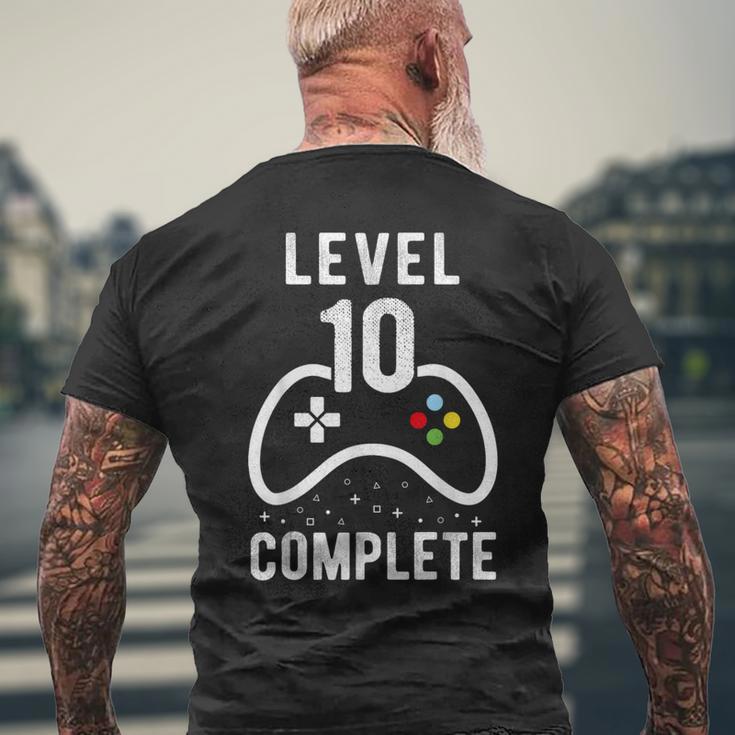 Birthday Boy 10 Years Gamer Level 10 Complete T-Shirt mit Rückendruck Geschenke für alte Männer