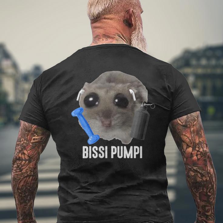 Bissi Pumpi X Sad Hamster Meme Fitness Gym Sports Training T-Shirt mit Rückendruck Geschenke für alte Männer