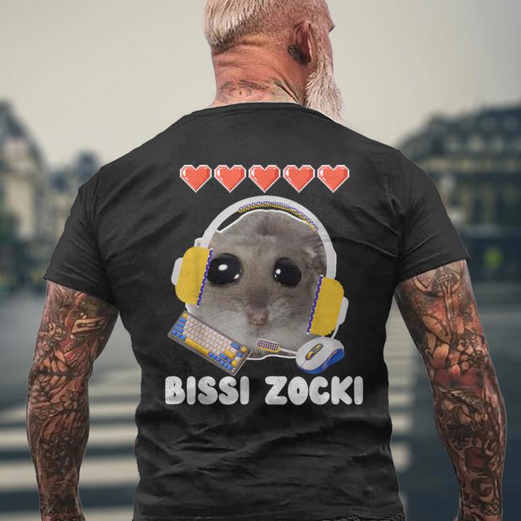 Bissi Zocki Sad Hamster Cute Hamstie T-Shirt mit Rückendruck Geschenke für alte Männer