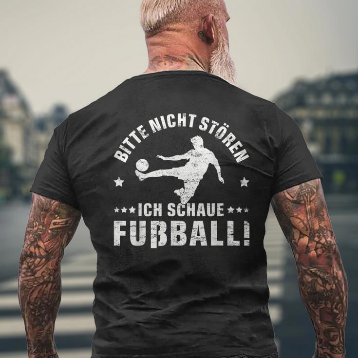 Bitte Nicht Stören Ich Schaue Football Grung T-Shirt mit Rückendruck Geschenke für alte Männer