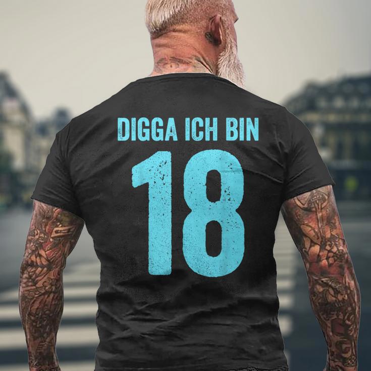 Blue Digga Ich Bin 18 Jahre Junge 18Th Birthday T-Shirt mit Rückendruck Geschenke für alte Männer