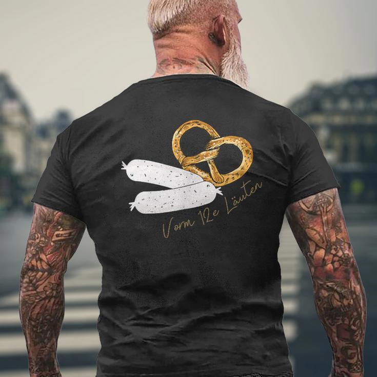 Boarisch Bavarian Sausage Bavarian Pretzel T-Shirt mit Rückendruck Geschenke für alte Männer