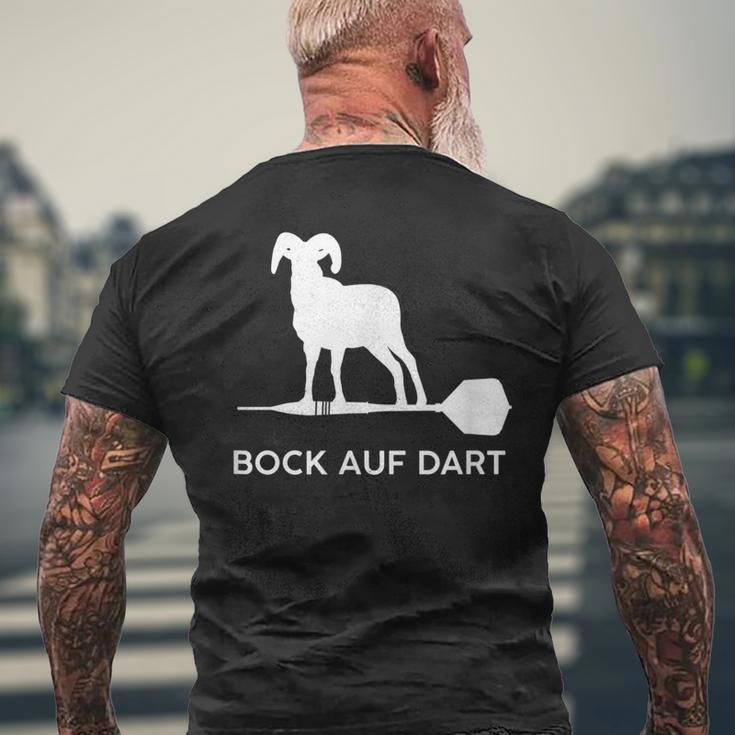 Bock Auf Dart Darts Accessory T-Shirt mit Rückendruck Geschenke für alte Männer