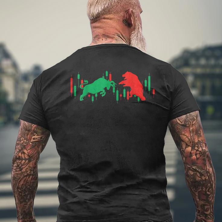 Bulls Bear Stock Exchange Investor Wall Street S T-Shirt mit Rückendruck Geschenke für alte Männer