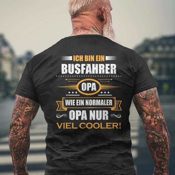 Bus Driver Grandpa T-Shirt mit Rückendruck Geschenke für alte Männer