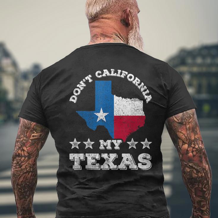 Californie Texas Dictons Patriotique Fierté Texan T-shirt imprimé au dos Cadeaux pour les vieillards