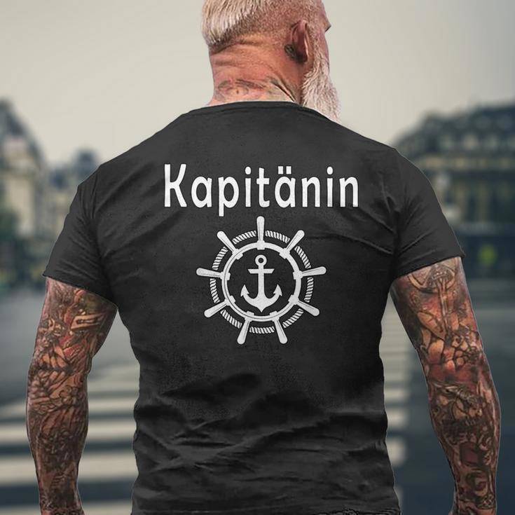 Captain Boat Driving Licence Bestanden Sailing S T-Shirt mit Rückendruck Geschenke für alte Männer