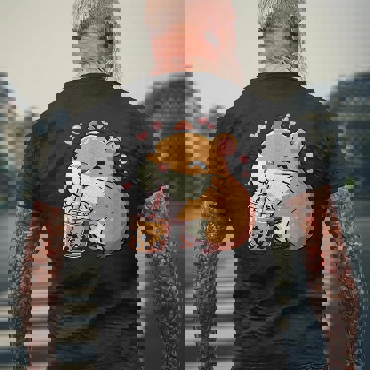 Camiseta Rosa Niño Camiseta Kawaii Capibara Con Boba Tea Diseño