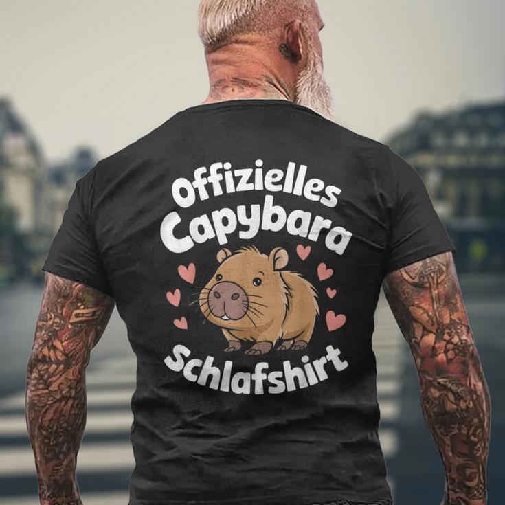 Capybara Official Capybara Sleep T-Shirt mit Rückendruck Geschenke für alte Männer