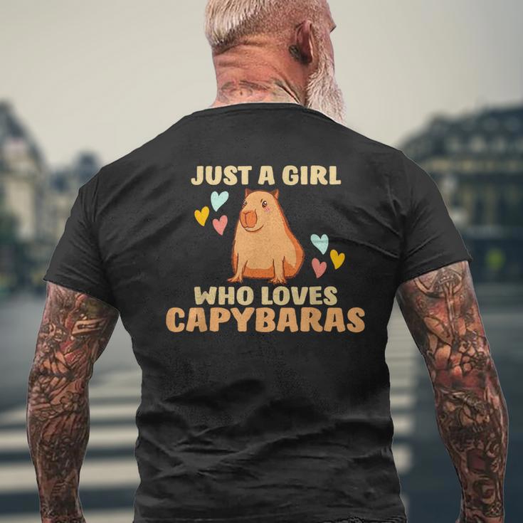 Capybara Water Pig Rodent Capybara T-Shirt mit Rückendruck Geschenke für alte Männer