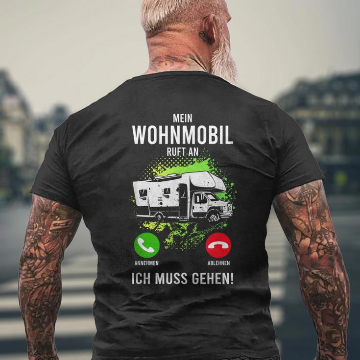 My Caravan Call An Camper Motorhome Camping Bus T-Shirt mit Rückendruck Geschenke für alte Männer