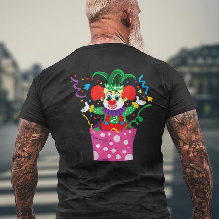 Carnival Clown Party Circus Costume Confetti T-Shirt mit Rückendruck Geschenke für alte Männer