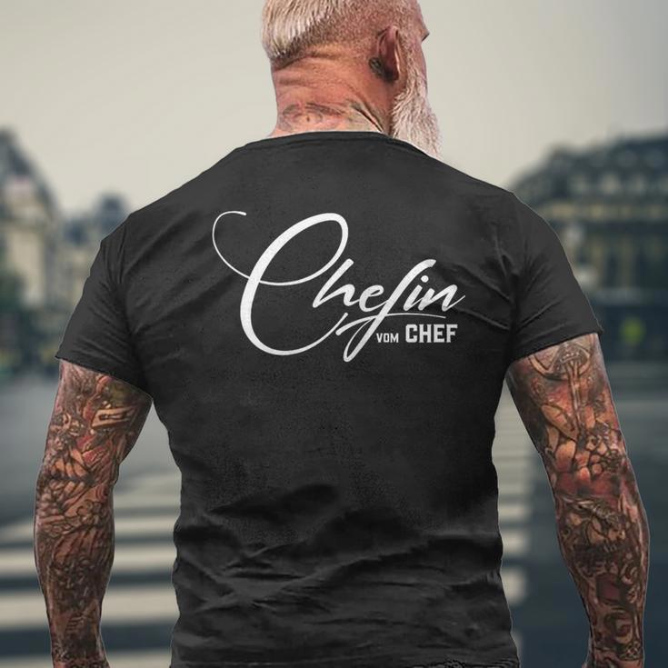 Chefinom Boss For T-Shirt mit Rückendruck Geschenke für alte Männer