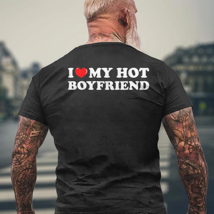 Chemise I Love My Hot Boyfriend I Heart My Hot Boyfriend T-shirt imprimé au dos Cadeaux pour les vieillards