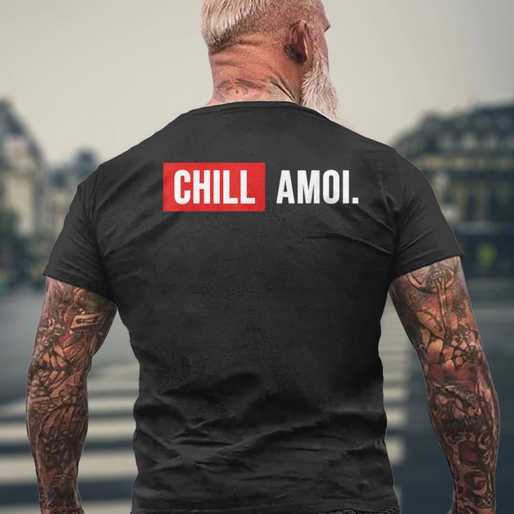 Chill Amoi X Dahoam Hoamat Bayern Culture Chill Mal Fun T-Shirt mit Rückendruck Geschenke für alte Männer