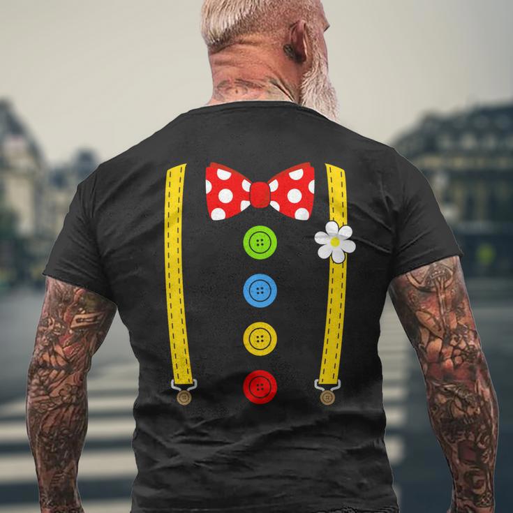 Clown Costume Braces Fancy Dress Carnival T-Shirt mit Rückendruck Geschenke für alte Männer