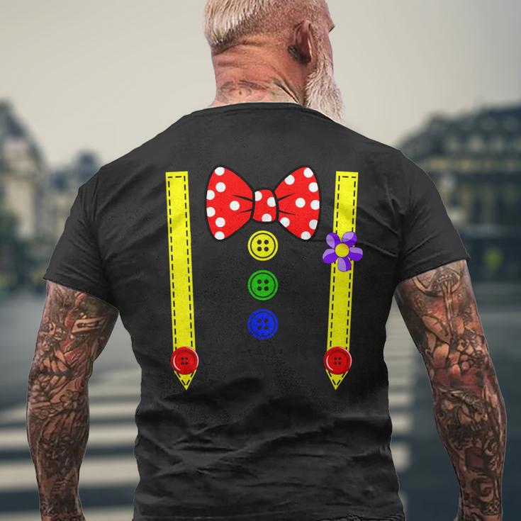 Clown Costume Group Costumes Carnival With Braces Bow Tie T-Shirt mit Rückendruck Geschenke für alte Männer