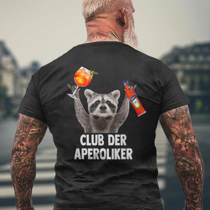 Club Der Aperoliker Raccoon Meme Racoon X Pedro Spritz T-Shirt mit Rückendruck Geschenke für alte Männer