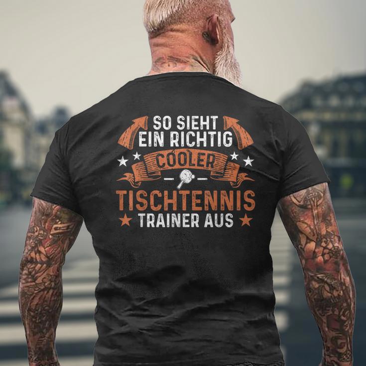 Coach With Ein Richtig Cool Table Tennis Trainer T-Shirt mit Rückendruck Geschenke für alte Männer