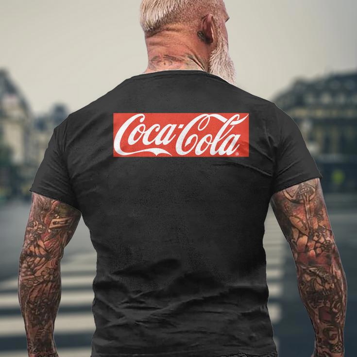 Coca-Cola Block Logo T-Shirt mit Rückendruck Geschenke für alte Männer