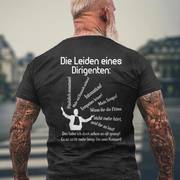 Conductor Choir Conductor Orchestra Joke T-Shirt mit Rückendruck Geschenke für alte Männer