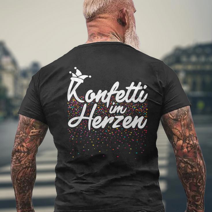 Confetti In The Heart Carnival Fancy Dress Confetti Costume T-Shirt mit Rückendruck Geschenke für alte Männer