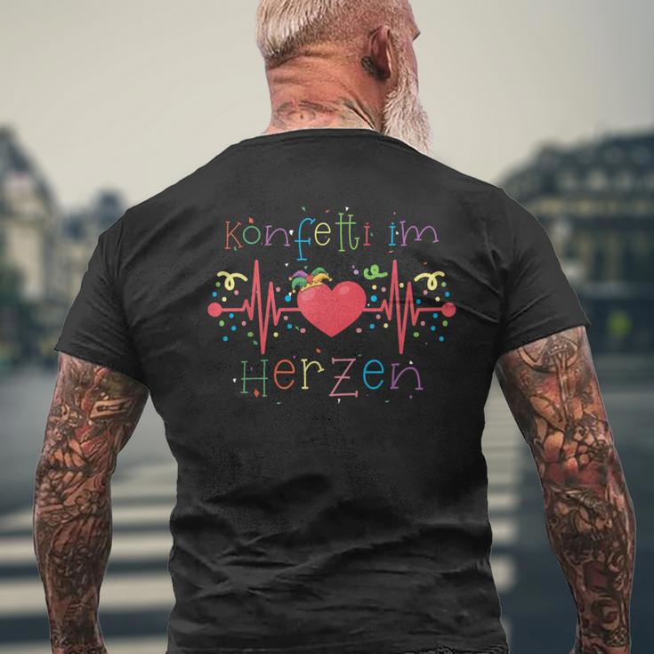 Confetti In The Heart Carnival Party Outfit Carnival Fancy Dress T-Shirt mit Rückendruck Geschenke für alte Männer