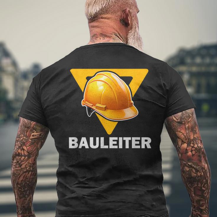 Construction Manager Outfit For Children Construction Worker Helmet Construction Worker T-Shirt mit Rückendruck Geschenke für alte Männer