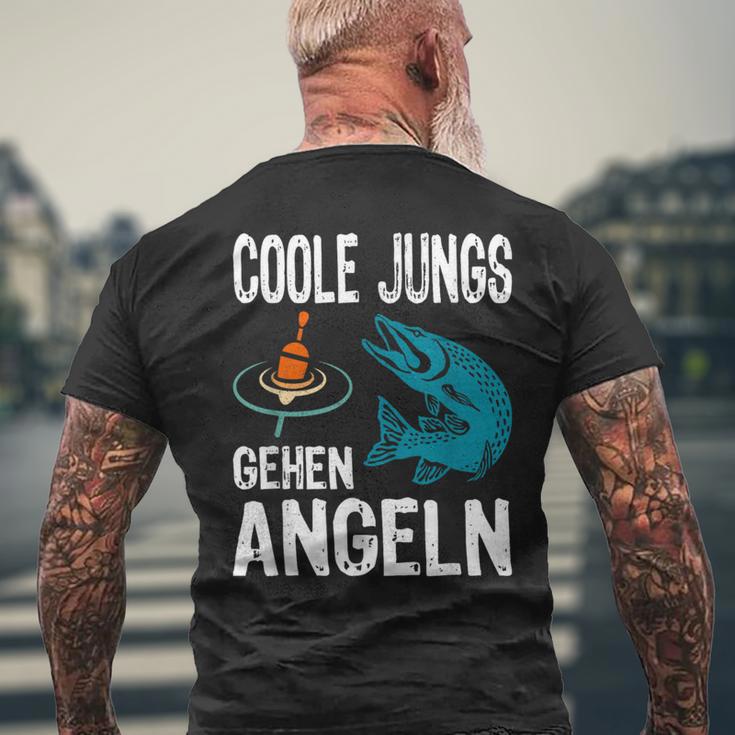 Cool Boys Going Fishing Fish Sports Fisherman Fishing T-Shirt mit Rückendruck Geschenke für alte Männer