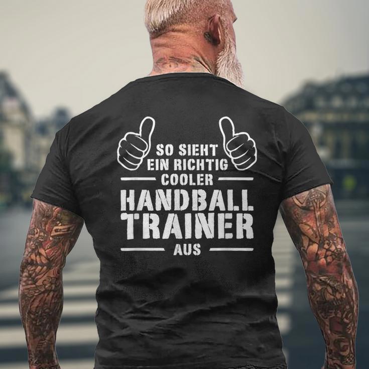 Cool Handball Trainer Coach Best Handball Trainer T-Shirt mit Rückendruck Geschenke für alte Männer