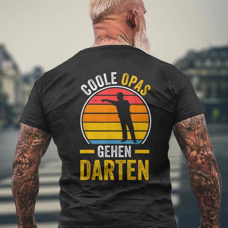 Cool Opas Going Dart Grandpa Dart T-Shirt mit Rückendruck Geschenke für alte Männer