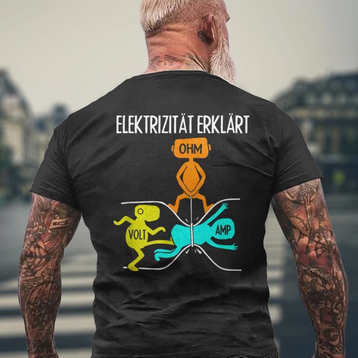 Craftsman Electronics Resistance Electricity Explained T-Shirt mit Rückendruck Geschenke für alte Männer