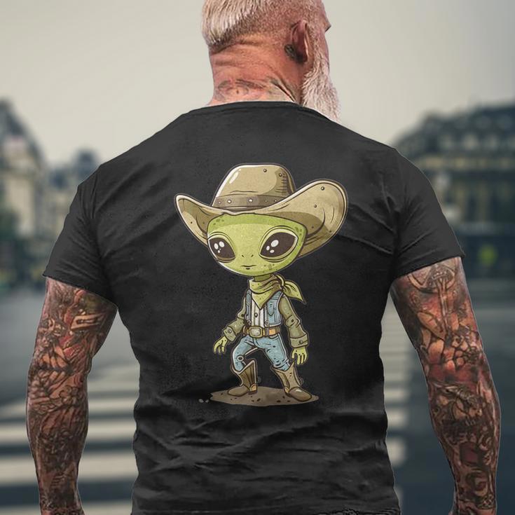 Cute Alien Cowboy T-Shirt mit Rückendruck Geschenke für alte Männer